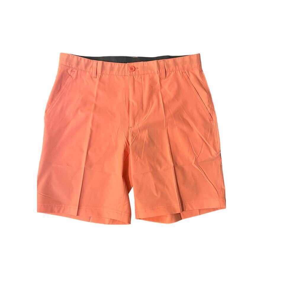 NWT Swannies Orange Repreve Recycled Polyester Chino Sully Shorts Size 34
